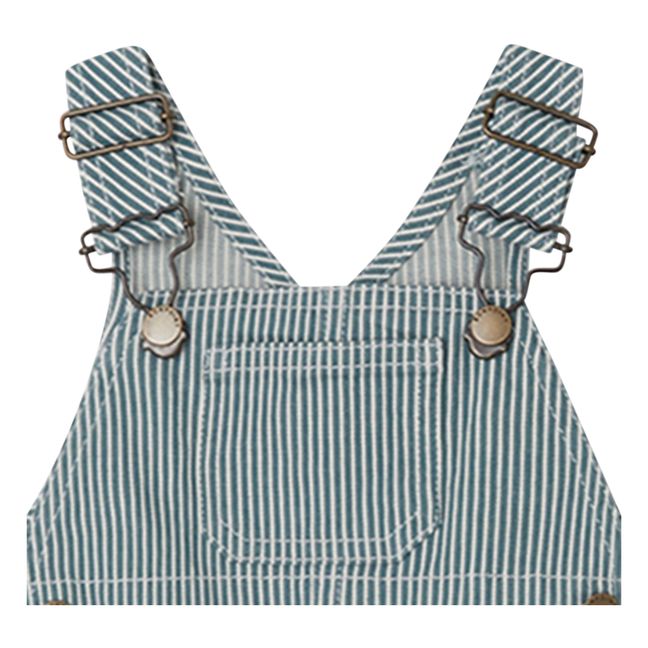 Salopette Denim Rayée Casper | Vert
