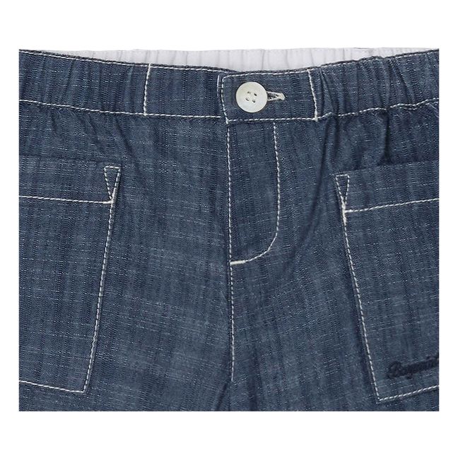 Nateo Chambray Shorts | Denim
