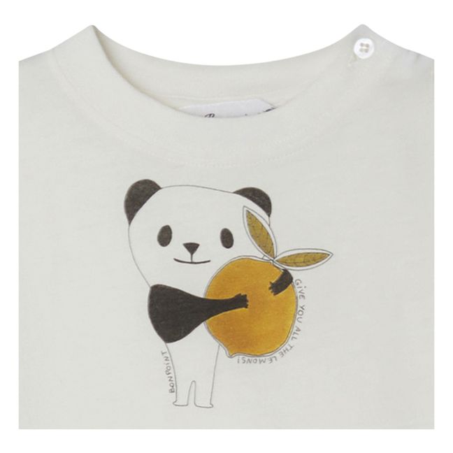T-Shirt Panda Cai | Ecru