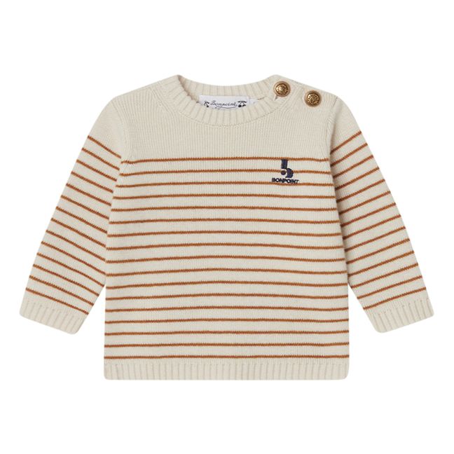 Pull Rayé Aleksi | Ecru