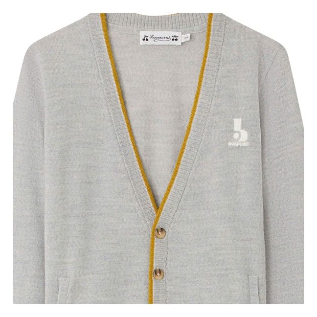 Cardigan Mérinos Carter | Gris chiné