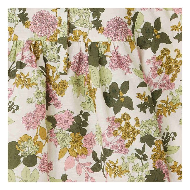 Candid Floral Linen Blouse | Crudo