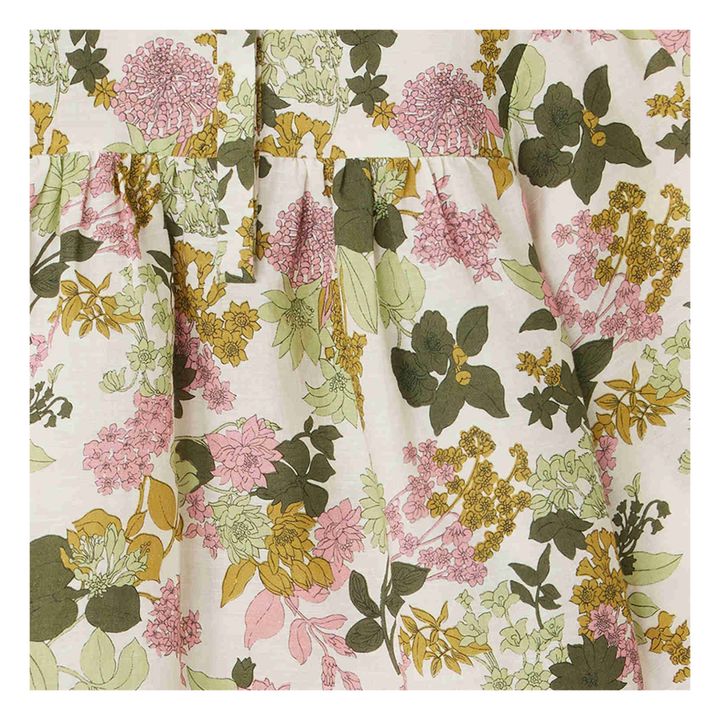 Candid Floral Linen Blouse | Ecru- Immagine del prodotto n°1