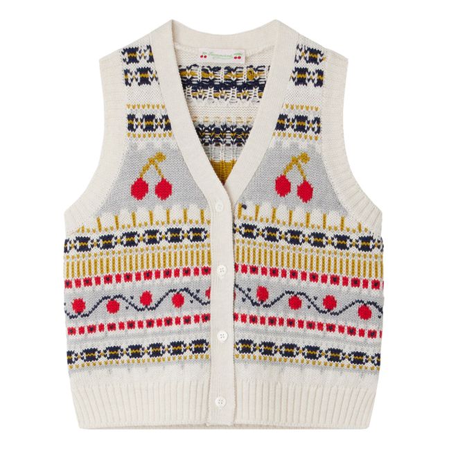 Thevy Wool Jacquard Vest | Seidenfarben