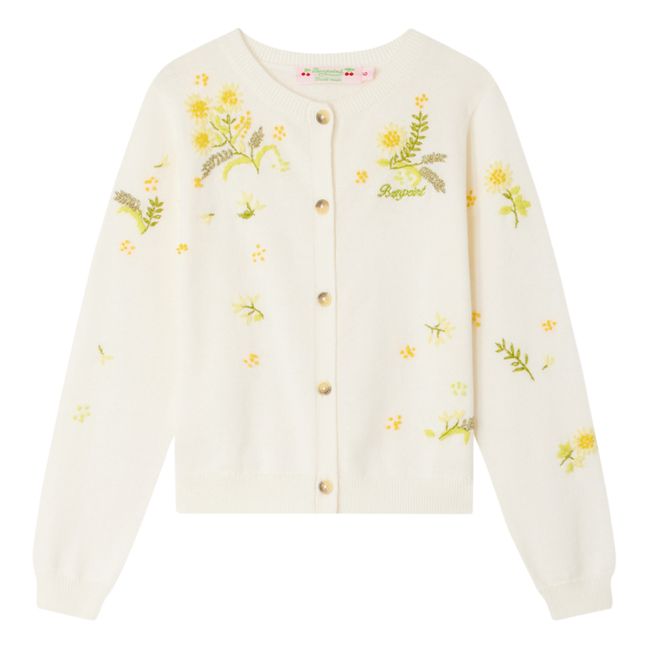Cardigan Brodé Toesie | Ecru