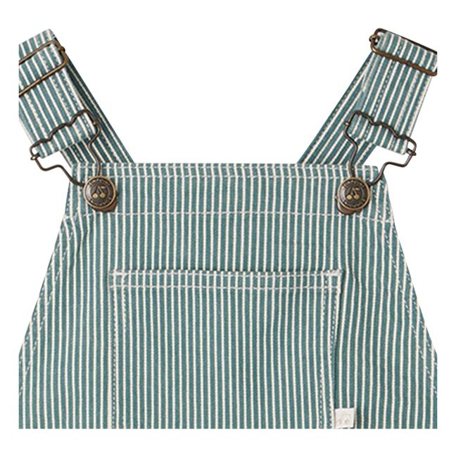 Salopette Denim Rayée Saga | Seidenfarben
