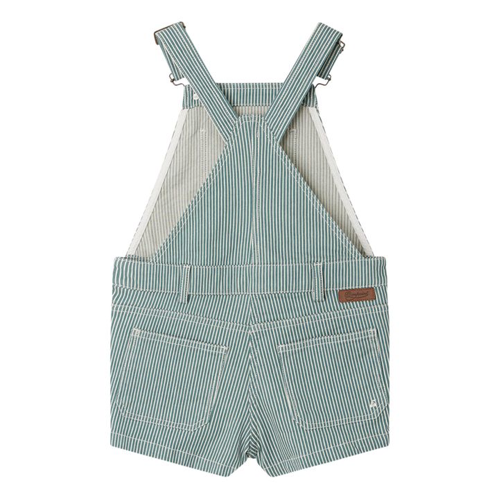 Saga Striped Denim Dungarees | Ecru- Immagine del prodotto n°2