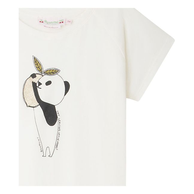 T-Shirt Panda Asmae | Ecru