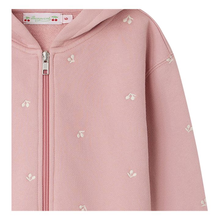 Talent Embroidered Zip-Up Hoodie | Rosa Viejo- Imagen del producto n°1
