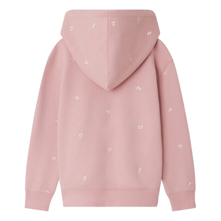Talent Embroidered Zip-Up Hoodie | Rosa Viejo- Imagen del producto n°2