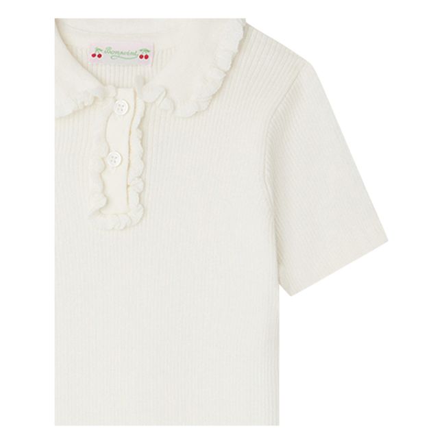 Anyssa Ribbed Knit Polo Shirt | Crudo