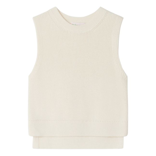 Chan Sleeveless Cotton and Cashmere Sweater | Seidenfarben