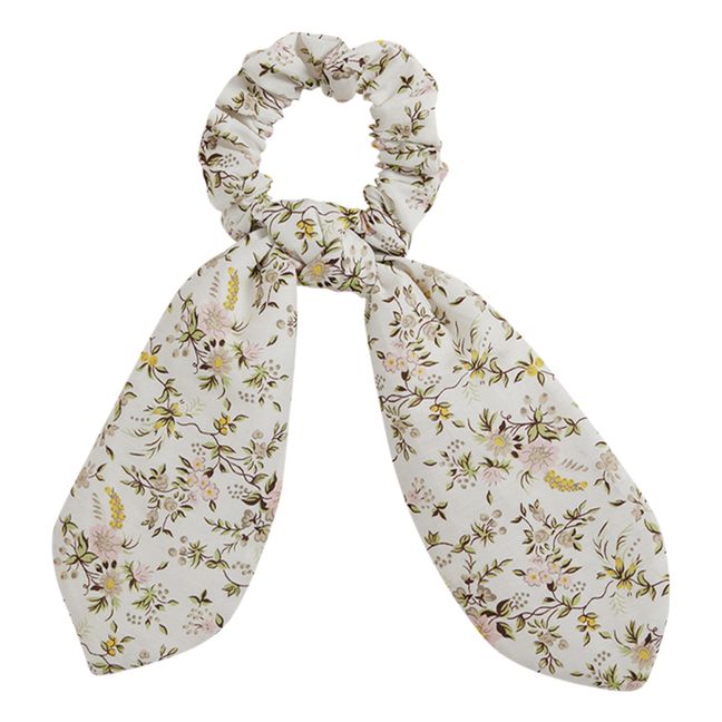 Exclusive Liberty Print Organic Cotton Large Knot Scrunchie | Blanco