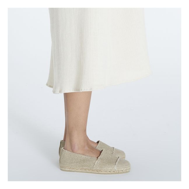 Espadrilles Kampala Lurex | Doré