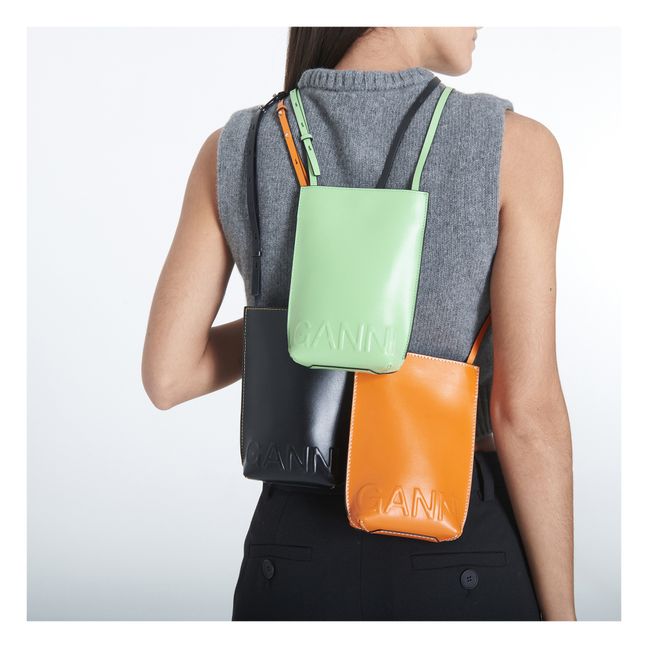 Sac Small Banner Cuir Recyclé | Orange