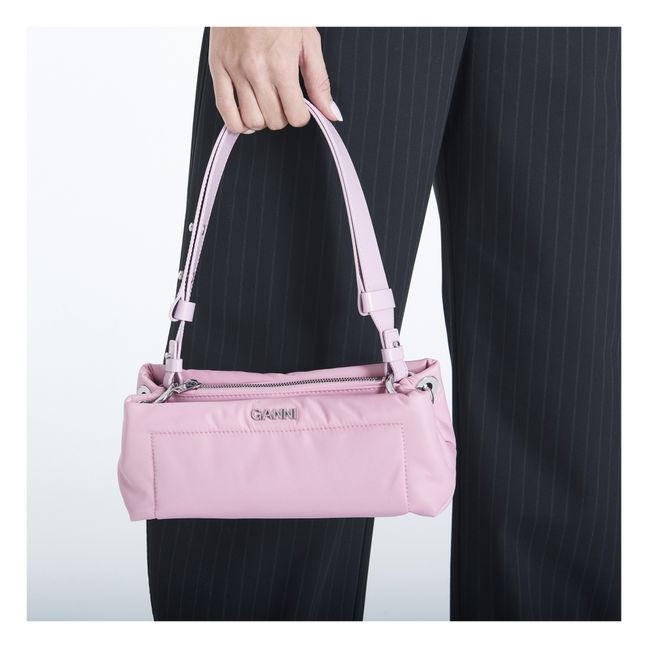 Recycled Material Baguette Bag | Rosa confetto