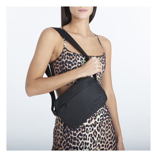 Bolsa bandolera de materiales reciclados | Negro
