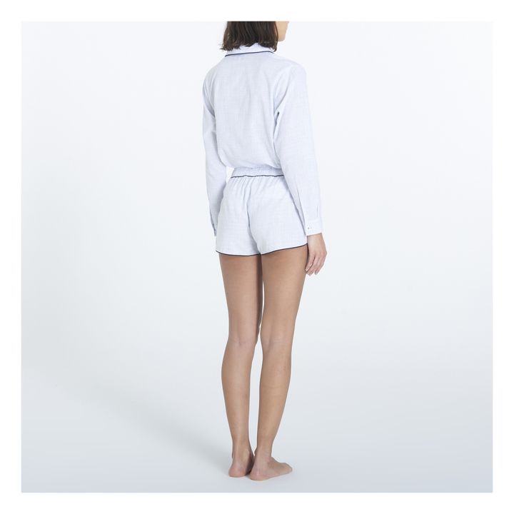 Paul Checked Pyjama Shorts | Azul- Imagen del producto n°2