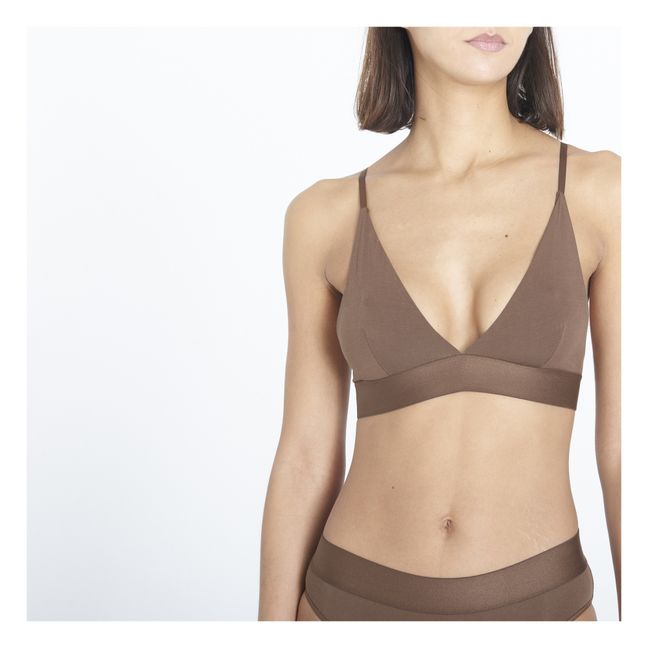 Elastic Bell Bamboo Briefs | Chocolate