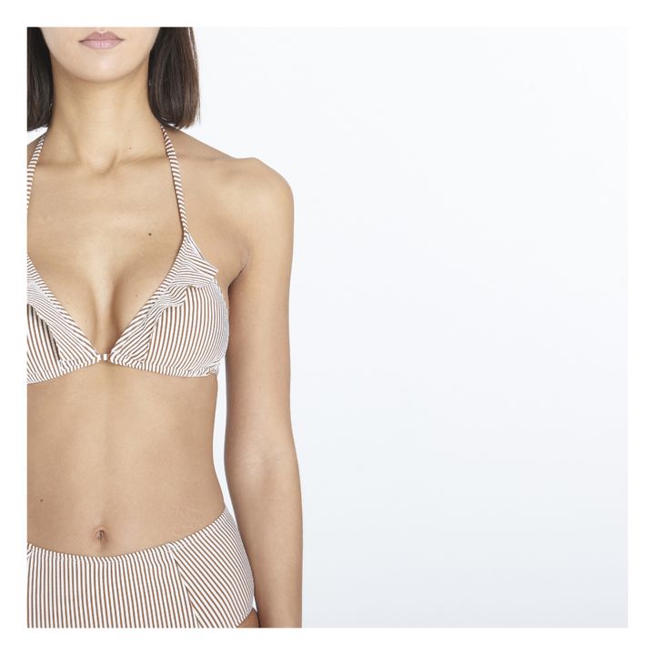 Striba Bel Frill Bikini Top | Chocolate- Product image n°3