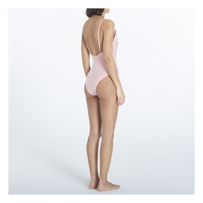 Striba Bly Frill One-piece Swimsuit | Coral
