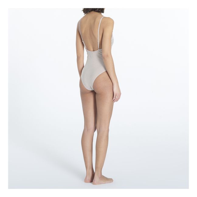 Maillot 1 Pièces Striba Bly Frill | Chocolat