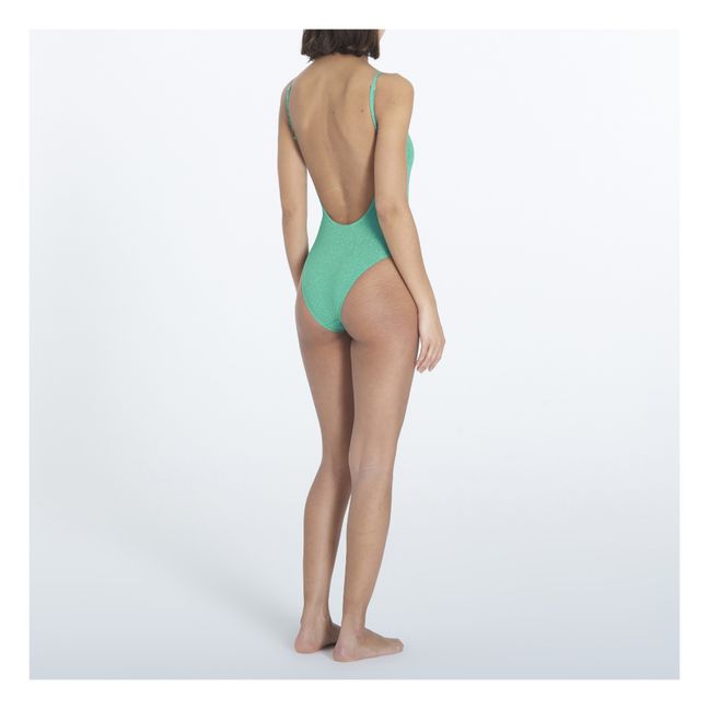 Bañador metalizado Shobi Bara | Verde