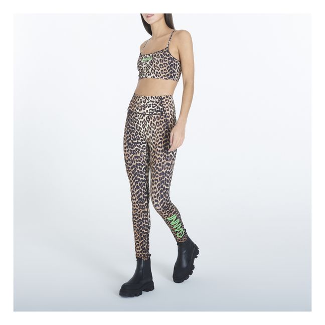 Legging de tiro alto Ultra Active de materiales reciclados con estampado de leopardo | Leopardo
