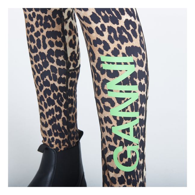 Ultra Active High Waist Recycled Material Printed Leggings | Leopard