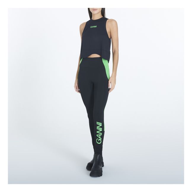 Top Active Mesh Matières Recyclées | Schwarz