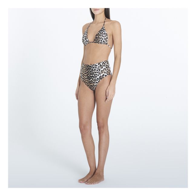 Bas de Maillot Taille Haute Imprimé Matières Recyclées | Leopardo