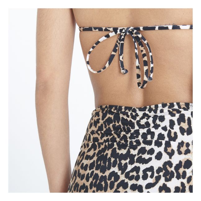 Bas de Maillot Taille Haute Imprimé Matières Recyclées | Leopardo