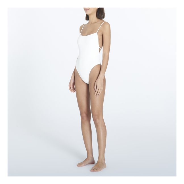 Maillot 1 Pièce Côtelé Ventiquattro | Ivoire