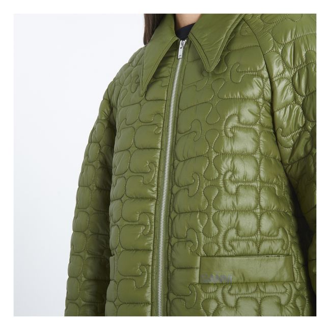 Veste Matelassée Shiny Matières Recyclées | Vert kaki