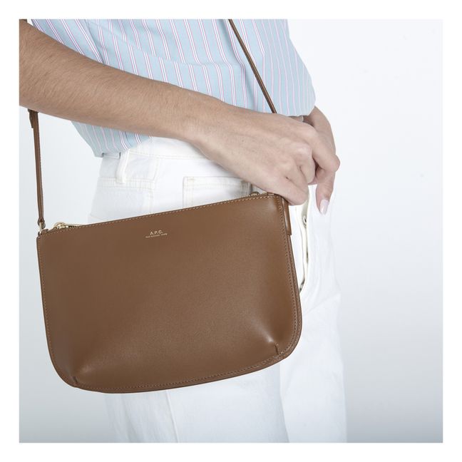 Borsa Sarah in pelle liscia | Capuccino