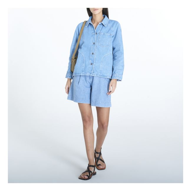 Chaqueta vaquera con logotipo Suzanne | Azul Claro