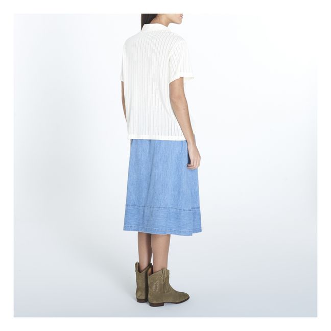 Marine Short Sleeve Shirt | Bianco