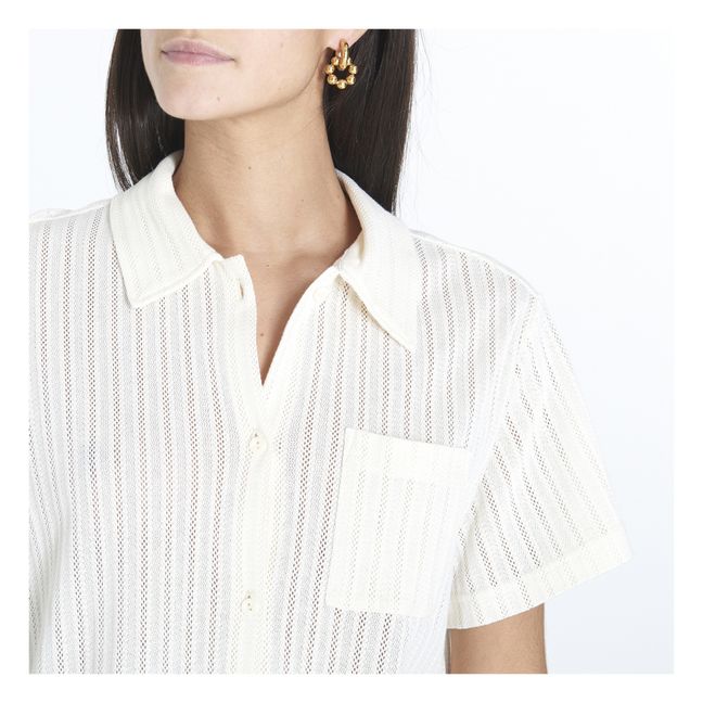 Marine Short Sleeve Shirt | Bianco