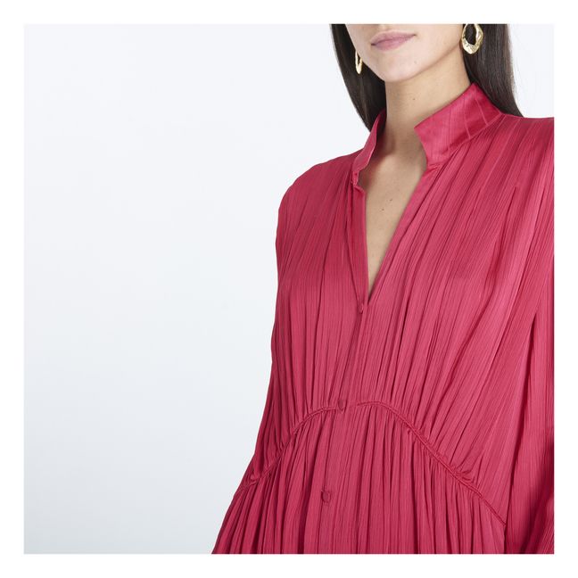 Robe Boutonnée | Rouge