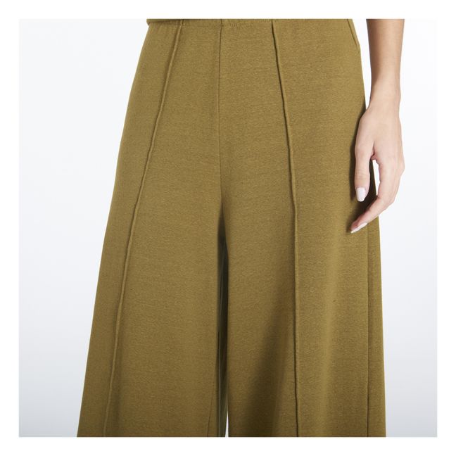 Pantalones Helie de algodón orgánico | Verde oliva