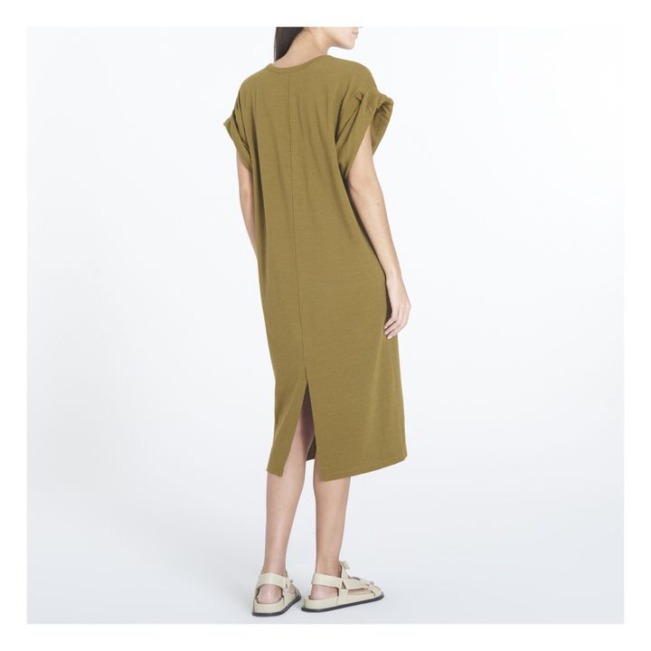 Kleid Heras Bio-Baumwolle | Grünolive- Produktbild Nr. 2