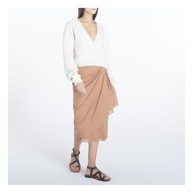 Calina Cotton Voile Skirt | Albaricoque