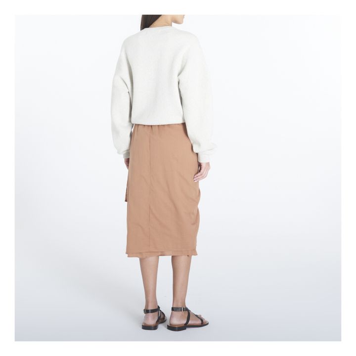 Calina Cotton Voile Skirt | Apricot- Produktbild Nr. 2