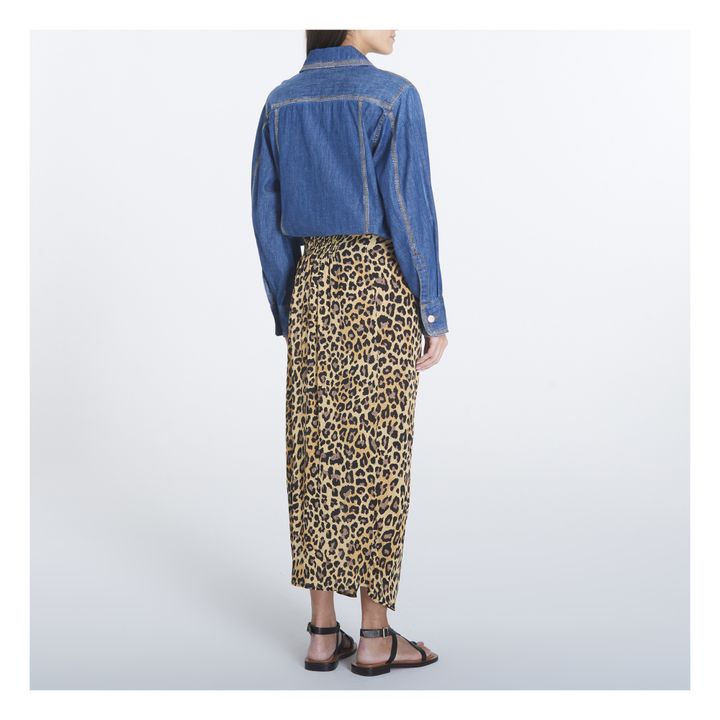 Leopard print shop handkerchief skirt