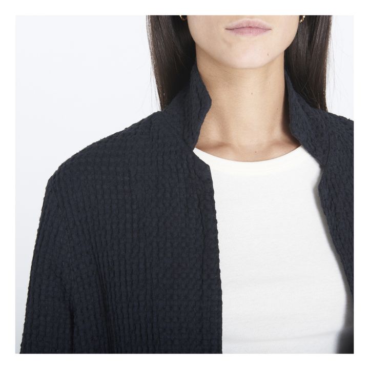 Chaqueta Algar de algodón y lino | Negro- Imagen del producto n°3