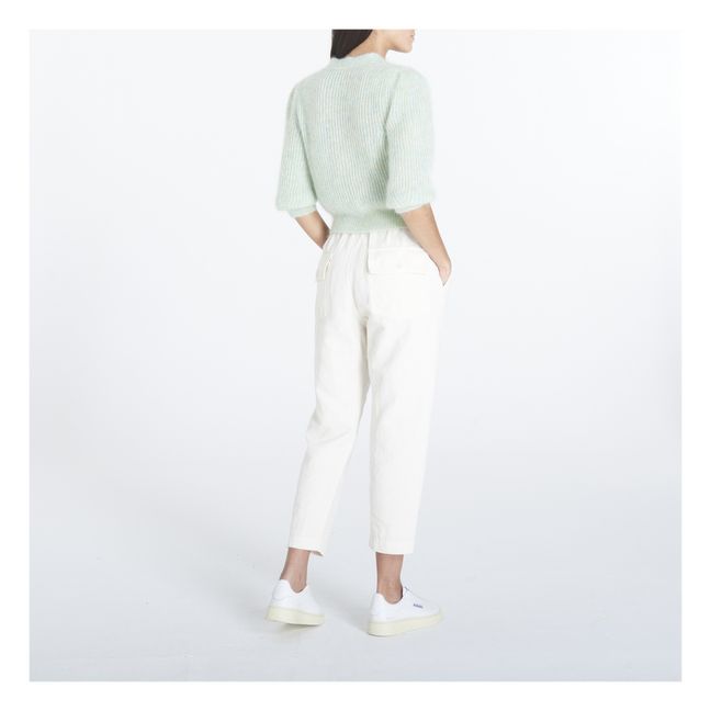 Fortin Cotton and Linen Trousers | Chalk