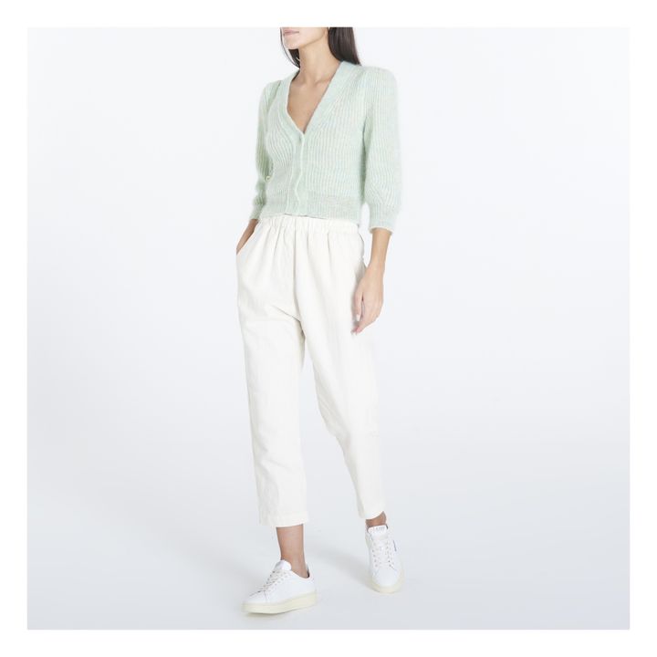 Valent Mohair Cardigan | Verde agua- Imagen del producto n°1