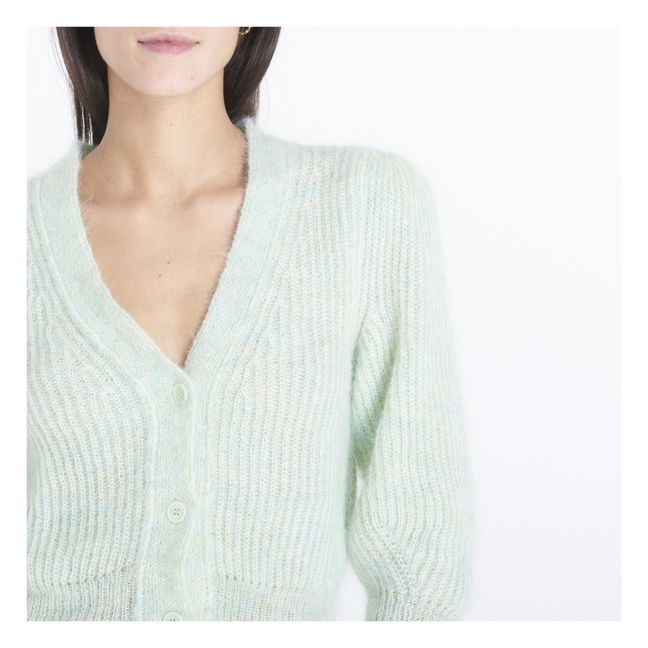 Valent Mohair Cardigan | Green water