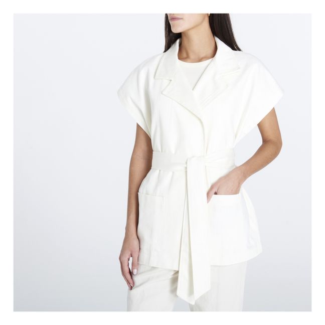 Denimjacke ohne Ärmel Jamila | Seidenfarben