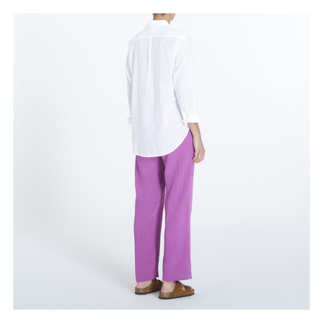 Chemise Beau Popeline de Coton | Weiß